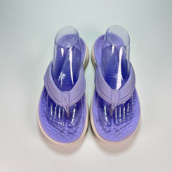 Skechers GO WALK Flex Purple Lightweight Flip Flops Sandal 141445 Women's Size 9 - Picture 3 of 9